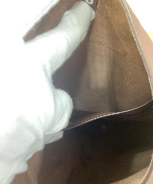 JIL SANDER（ジルサンダー）JIL SANDER (ジルサンダー) border leather tote ブラウンの古着・服飾アイテム