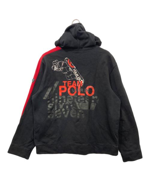 POLO RALPH LAUREN（ポロ・ラルフローレン）POLO RALPH LAUREN (ポロ・ラルフローレン) TEAM POLO ACTIVE PARKA OLD VINTAGE ブラック サイズ:XLの古着・服飾アイテム