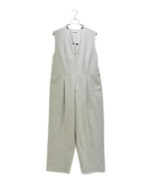 LE PHIL（ル フィル）LE PHIL (ル フィル) ポリエステルウールストレッチコンビネゾン ライトグレーの古着・服飾アイテム