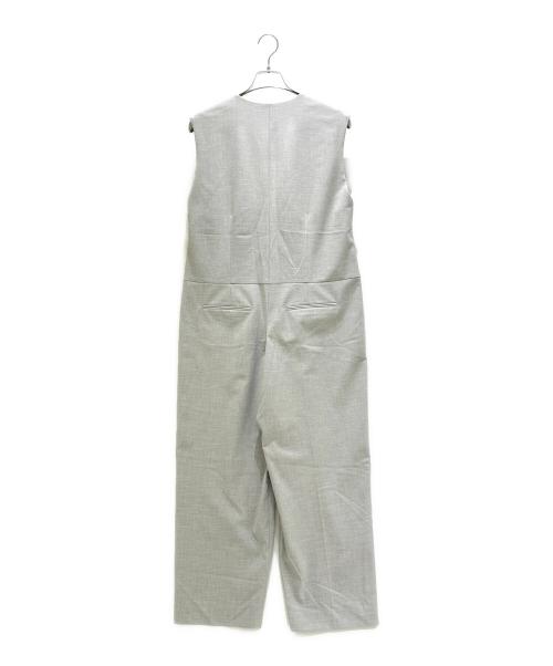 LE PHIL（ル フィル）LE PHIL (ル フィル) ポリエステルウールストレッチコンビネゾン ライトグレーの古着・服飾アイテム