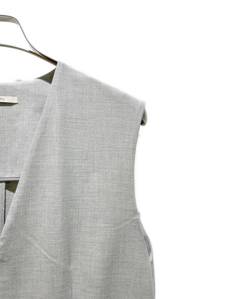 LE PHIL（ル フィル）LE PHIL (ル フィル) ポリエステルウールストレッチコンビネゾン ライトグレーの古着・服飾アイテム