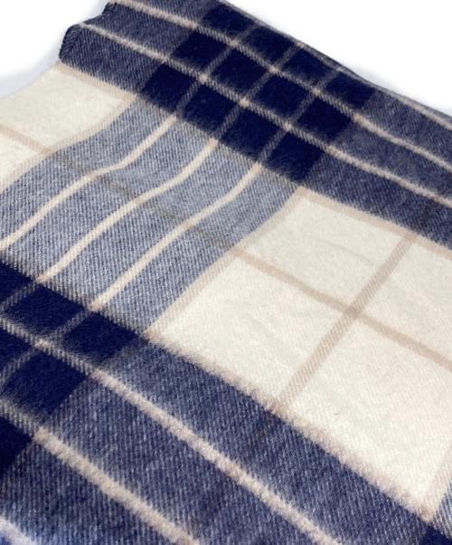 JOHNSTONS OF ELGIN（ジョンストンズオブエルガン）JOHNSTONS OF ELGIN (ジョンストンズオブエルガン) カシミヤ100％大判ストール ネイビーの古着・服飾アイテム