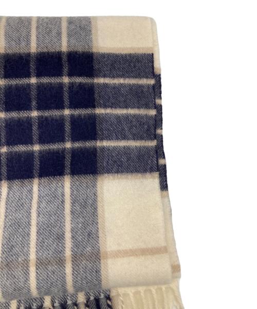 JOHNSTONS OF ELGIN（ジョンストンズオブエルガン）JOHNSTONS OF ELGIN (ジョンストンズオブエルガン) カシミヤ100％大判ストール ネイビーの古着・服飾アイテム