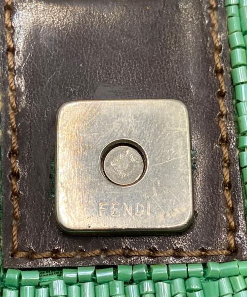 FENDI（フェンディ）FENDI (フェンディ) ビーズバケットバッグ グリーンの古着・服飾アイテム