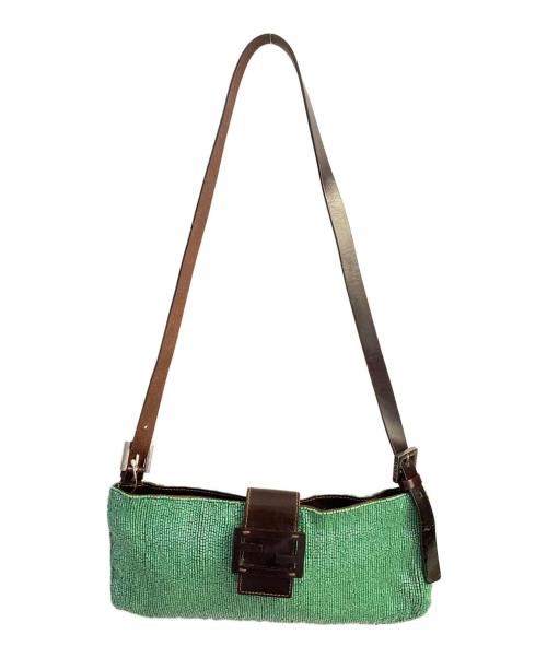 FENDI（フェンディ）FENDI (フェンディ) ビーズバケットバッグ グリーンの古着・服飾アイテム