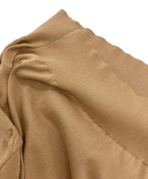 DRAWER（ドゥロワー）DRAWER (ドゥロワー) 18G天竺レイヤーショートスリーブニット ベージュ サイズ:1の古着・服飾アイテム