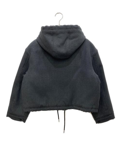 theory（セオリー）theory (セオリー) DOUBLE FLANNEL CROPPED PARKA/ダブル フランネル クロップド パーカー グレー サイズ:Sの古着・服飾アイテム