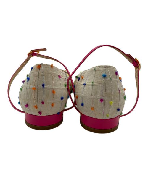 JENNIFER CHAMANDI（ジェニファーチャマンディ）JENNIFER CHAMANDI (ジェニファーチャマンディ) ポインテッドトゥパンプス ホワイト サイズ:35の古着・服飾アイテム