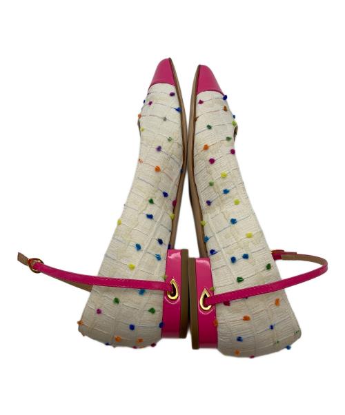 JENNIFER CHAMANDI（ジェニファーチャマンディ）JENNIFER CHAMANDI (ジェニファーチャマンディ) ポインテッドトゥパンプス ホワイト サイズ:35の古着・服飾アイテム