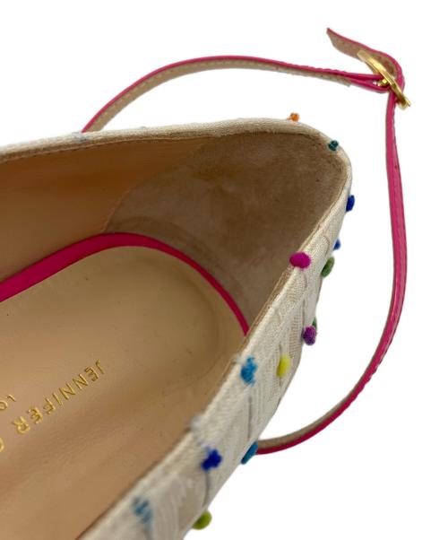 JENNIFER CHAMANDI（ジェニファーチャマンディ）JENNIFER CHAMANDI (ジェニファーチャマンディ) ポインテッドトゥパンプス ホワイト サイズ:35の古着・服飾アイテム