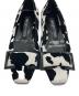 中古・古着 sergio rossi (セルジオロッシ) COW FLOCK アニマル柄パンプス ブラック×ホワイト サイズ:34 1/2：15000円