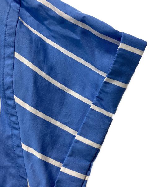 POLO RALPH LAUREN（ポロ・ラルフローレン）POLO RALPH LAUREN (ポロ・ラルフローレン) ストライプ半袖シャツワンピース ブルー サイズ:Mの古着・服飾アイテム