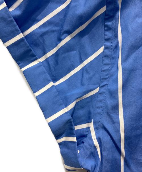 POLO RALPH LAUREN（ポロ・ラルフローレン）POLO RALPH LAUREN (ポロ・ラルフローレン) ストライプ半袖シャツワンピース ブルー サイズ:Mの古着・服飾アイテム