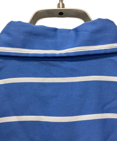 POLO RALPH LAUREN（ポロ・ラルフローレン）POLO RALPH LAUREN (ポロ・ラルフローレン) ストライプ半袖シャツワンピース ブルー サイズ:Mの古着・服飾アイテム