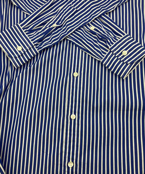 POLO RALPH LAUREN（ポロ・ラルフローレン）POLO RALPH LAUREN (ポロ・ラルフローレン) ストライプシャツ　 ブルーの古着・服飾アイテム