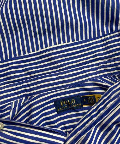POLO RALPH LAUREN（ポロ・ラルフローレン）POLO RALPH LAUREN (ポロ・ラルフローレン) ストライプシャツ　 ブルーの古着・服飾アイテム