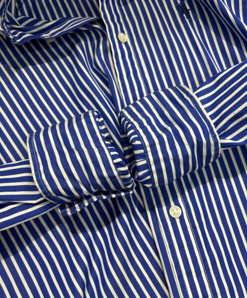 POLO RALPH LAUREN（ポロ・ラルフローレン）POLO RALPH LAUREN (ポロ・ラルフローレン) ストライプシャツ　 ブルーの古着・服飾アイテム