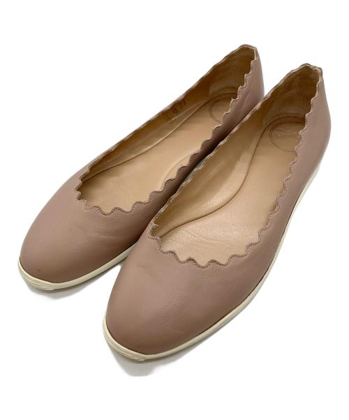Chloe（クロエ）Chloe (クロエ) Lauren Runner ballerinas ベージュ サイズ:37 1/2の古着・服飾アイテム
