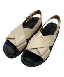 MARNI（マルニ）の古着「FUSSBETT CRISCROSS SANDAL」｜アイボリー