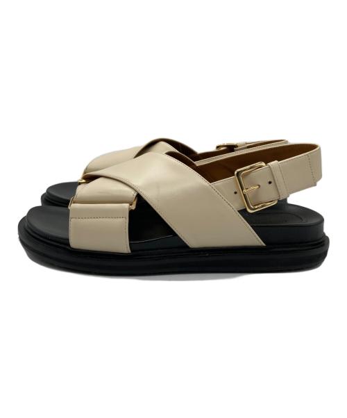 MARNI（マルニ）MARNI (マルニ) FUSSBETT CRISCROSS SANDAL アイボリー サイズ:38の古着・服飾アイテム