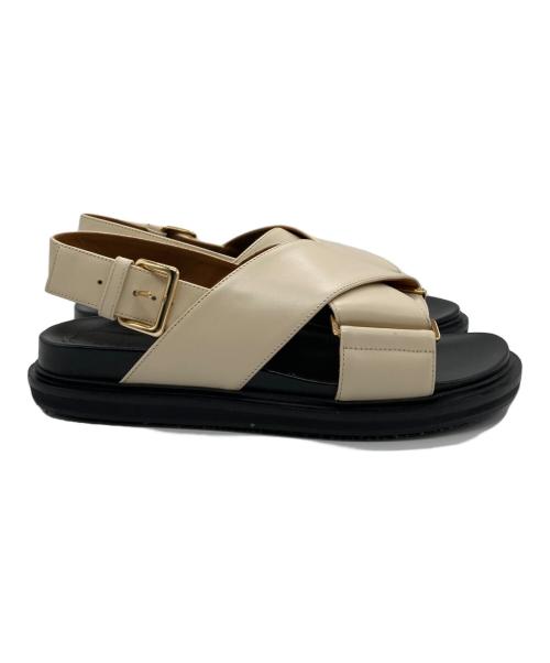 MARNI（マルニ）MARNI (マルニ) FUSSBETT CRISCROSS SANDAL アイボリー サイズ:38の古着・服飾アイテム