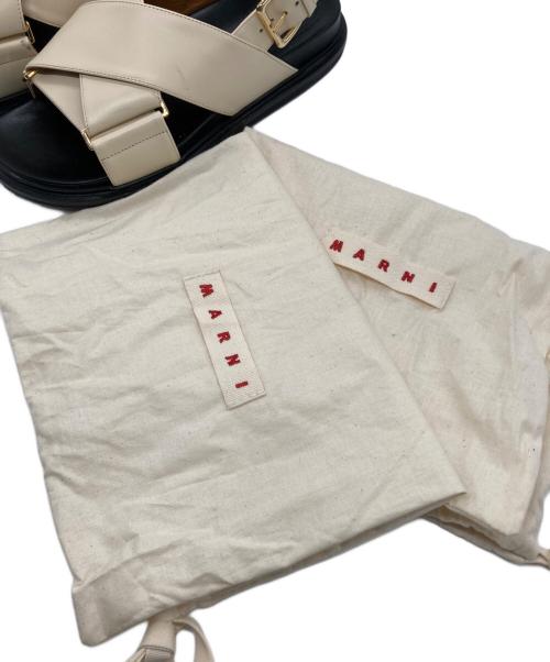 MARNI（マルニ）MARNI (マルニ) FUSSBETT CRISCROSS SANDAL アイボリー サイズ:38の古着・服飾アイテム