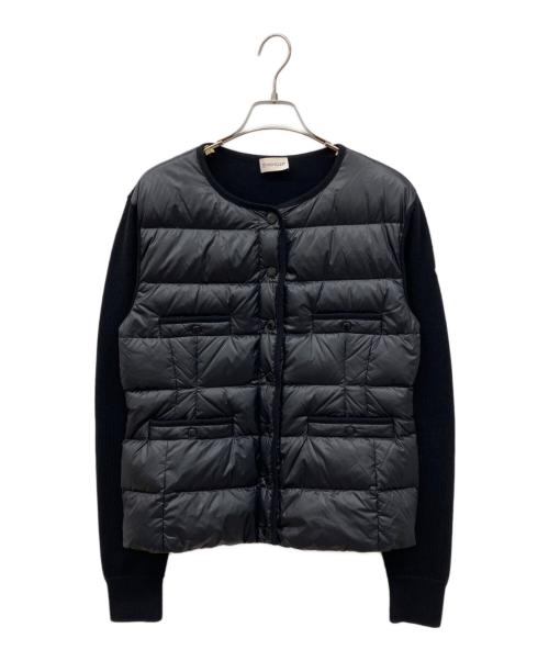 MONCLER（モンクレール）MONCLER (モンクレール) CARDIGAN TRICOT　ダウン切替カーディガン ブラック サイズ:Mの古着・服飾アイテム