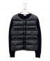 MONCLER（モンクレール）の古着「CARDIGAN TRICOT　ダウン切替カーディガン」｜ブラック