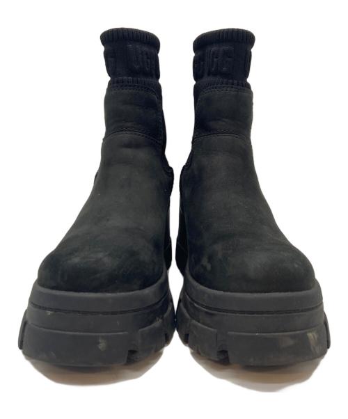 UGG（アグ）UGG (アグ) 厚底ヒールブーツ/ブルックリンチェルシー ブラック サイズ:24.5の古着・服飾アイテム