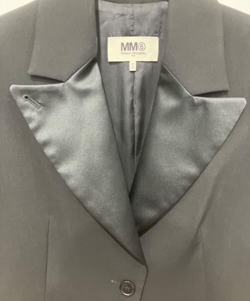 MM6 Maison Margiela（エムエムシックスメゾンマルジェラ）MM6 Maison Margiela (エムエムシックスメゾンマルジェラ) ピークドラペル テーラードジャケット ブラック サイズ:38の古着・服飾アイテム