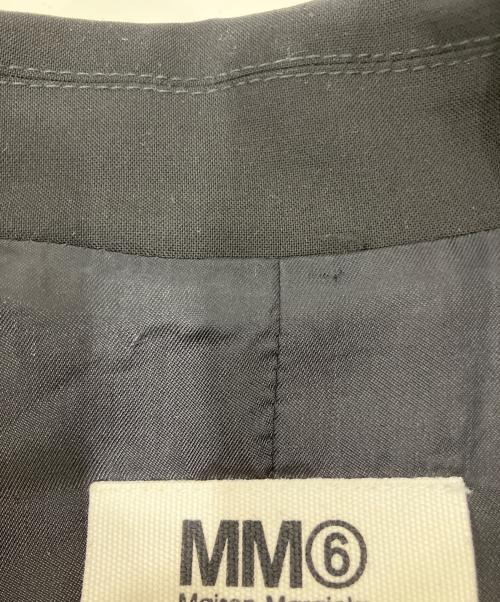 MM6 Maison Margiela（エムエムシックスメゾンマルジェラ）MM6 Maison Margiela (エムエムシックスメゾンマルジェラ) ピークドラペル テーラードジャケット ブラック サイズ:38の古着・服飾アイテム