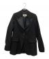 MM6 Maison Margiela（エムエムシックスメゾンマルジェラ）の古着「ピークドラペル テーラードジャケット」｜ブラック