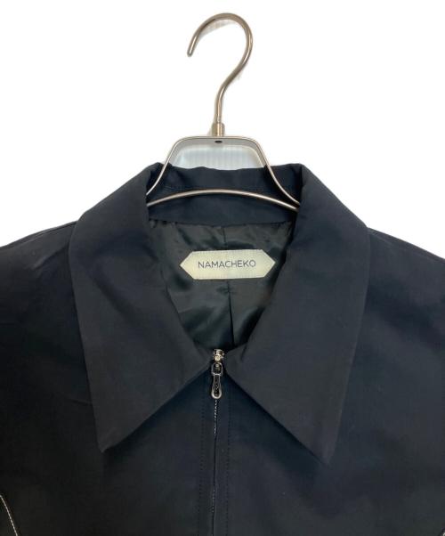NAMACHEKO（ナマチェコ）NAMACHEKO (ナマチェコ) ZIP UP BLOUZON ネイビー サイズ:Sの古着・服飾アイテム