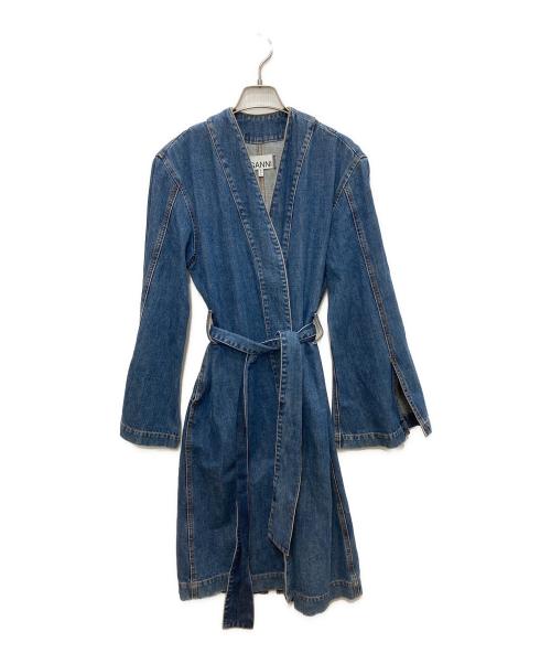 GANNI（ガニー）Ganni (ガニー) デニムガウンコート インディゴ サイズ:36の古着・服飾アイテム