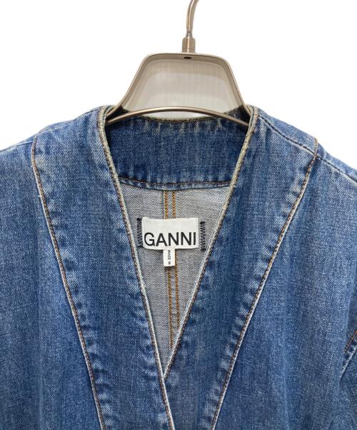 GANNI（ガニー）Ganni (ガニー) デニムガウンコート インディゴ サイズ:36の古着・服飾アイテム