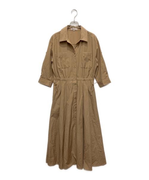 JUSGLITTY（ジャスグリッティー）JUSGLITTY (ジャスグリッティー) サファリシャツワンピース ブラウン サイズ:1の古着・服飾アイテム