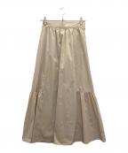 LOUNIEルーニー）の古着「ティアードスカート」｜ベージュ