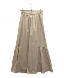 LOUNIE（ルーニー）の古着「ティアードスカート」｜ベージュ