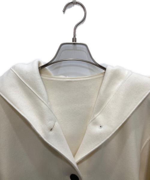 allureville（アルアバイル）allureville (アルアバイル) 圧縮メルトンフーディコート アイボリー サイズ:1の古着・服飾アイテム