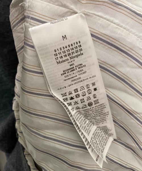 Maison Margiela（メゾンマルジェラ）Maison Margiela (メゾンマルジェラ) ダメージ加工クルーネックニット グレー サイズ:Mの古着・服飾アイテム