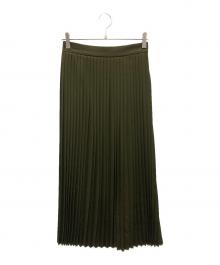 STEVEN ALAN（スティーブンアラン）の古着「PLEATED MAXI SKIRT/プリーテッド・マキシ・スカート」｜オリーブ