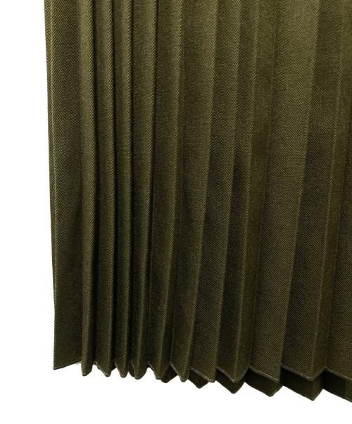 STEVEN ALAN（スティーブンアラン）STEVEN ALAN (スティーブンアラン) PLEATED MAXI SKIRT/プリーテッド・マキシ・スカート オリーブ サイズ:Mの古着・服飾アイテム