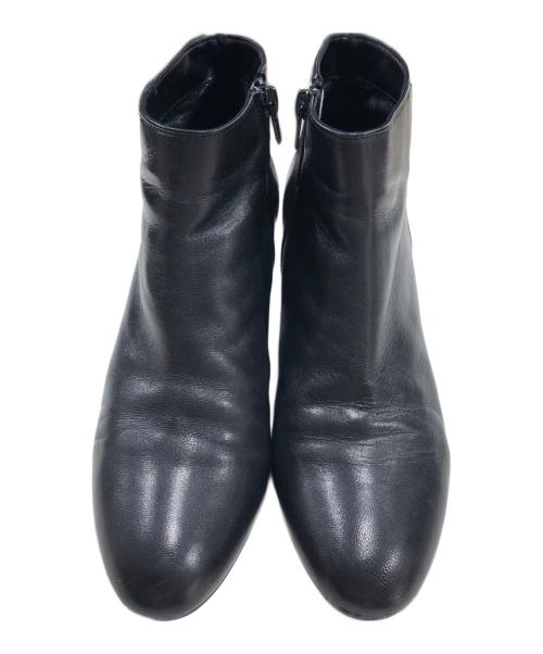 FABIO RUSCONI（ファビオルスコーニ）FABIO RUSCONI (ファビオルスコーニ) レザーショートブーツ ブラック サイズ:40の古着・服飾アイテム