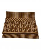 FENDIフェンディ）の古着「総柄マフラー」｜ブラウン