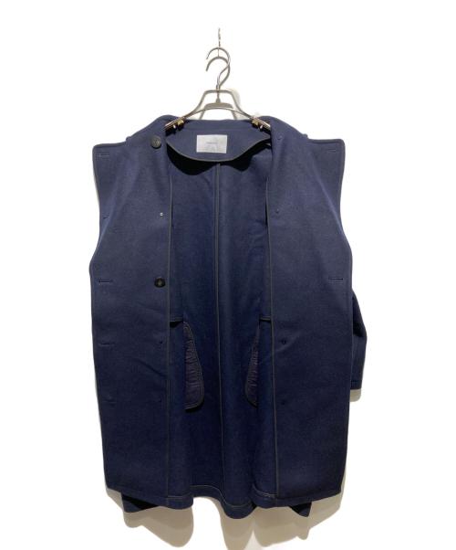 FRAMeWORK（フレームワーク）FRAMeWORK (フレームワーク) ロング Pコート ネイビー サイズ:38の古着・服飾アイテム