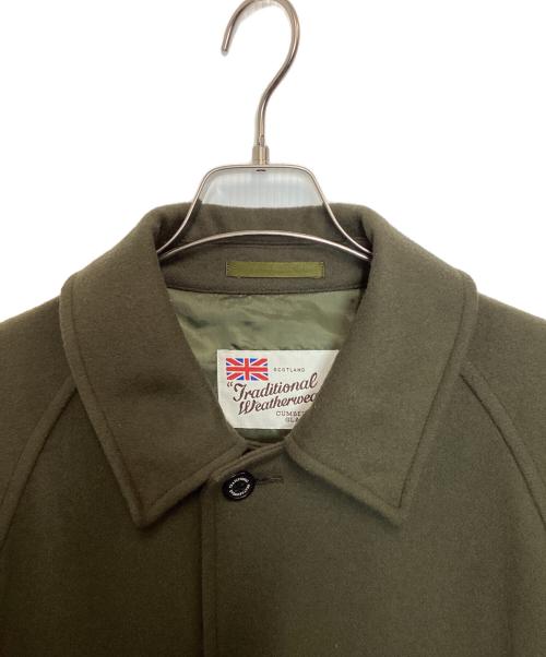 Traditional Weatherwear（トラディショナルウェザーウェア）Traditional Weatherwear (トラディショナルウェザーウェア) メルトンコート カーキ サイズ:34の古着・服飾アイテム