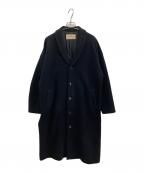 nest Robeネストローブ）の古着「カシミヤ混ショールカラーコート」｜ネイビー