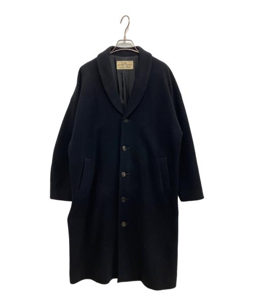nest Robe（ネストローブ）nest Robe (ネストローブ) カシミヤ混ショールカラーコート ネイビー サイズ:Freeの古着・服飾アイテム