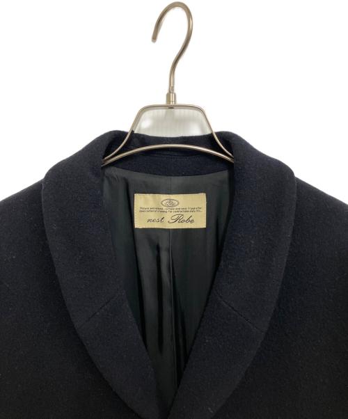 nest Robe（ネストローブ）nest Robe (ネストローブ) カシミヤ混ショールカラーコート ネイビー サイズ:Freeの古着・服飾アイテム