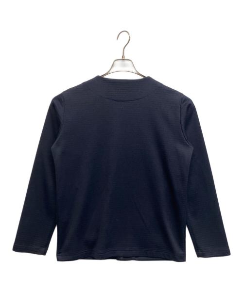 JACKMAN（ジャックマン）JACKMAN (ジャックマン) ジャージー カラーレス ジャケット ネイビー サイズ:Mの古着・服飾アイテム